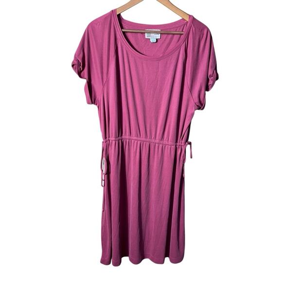 Saturday Sunday Anthropologie Side Tie Pink Dress Size XL - Picture 4 of 11